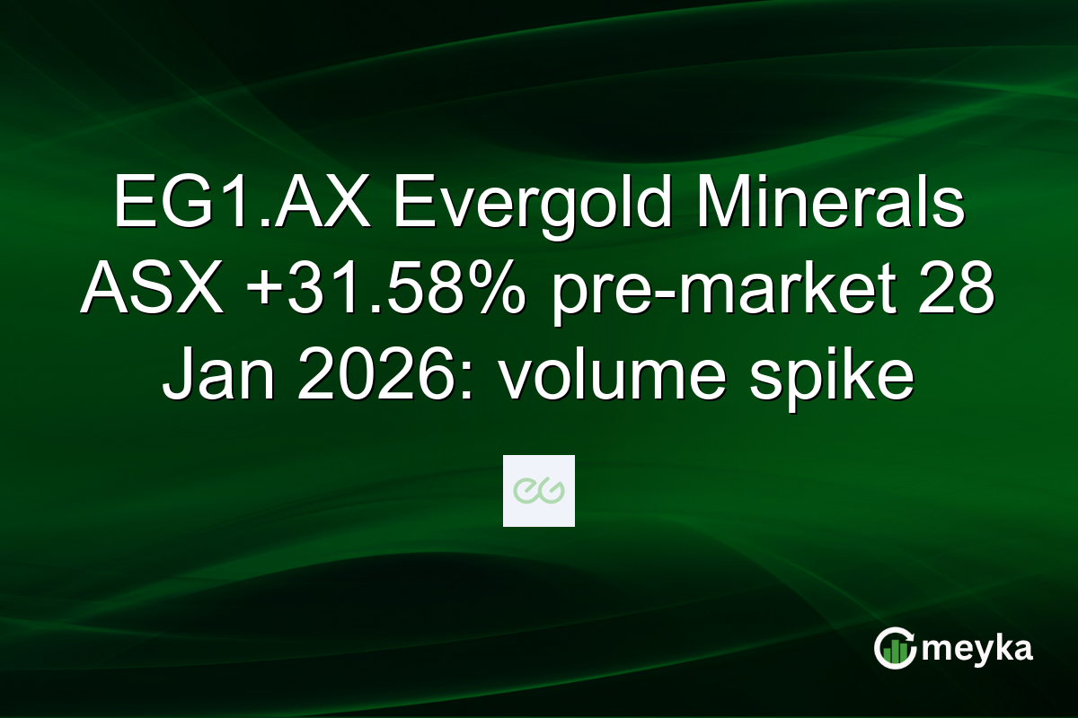 EG1.AX Evergold Minerals ASX +31.58% pre-market 28 Jan 2026: volume spike