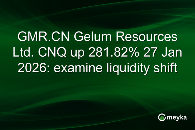 GMR.CN Gelum Resources Ltd. CNQ up 281.82% 27 Jan 2026: examine liquidity shift