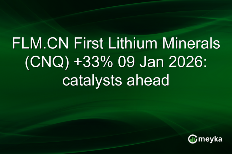 FLM.CN First Lithium Minerals (CNQ) +33% 09 Jan 2026: catalysts ahead
