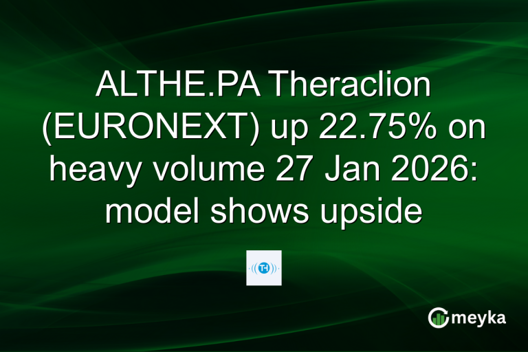 ALTHE.PA Theraclion (EURONEXT) up 22.75% on heavy volume 27 Jan 2026: model shows upside