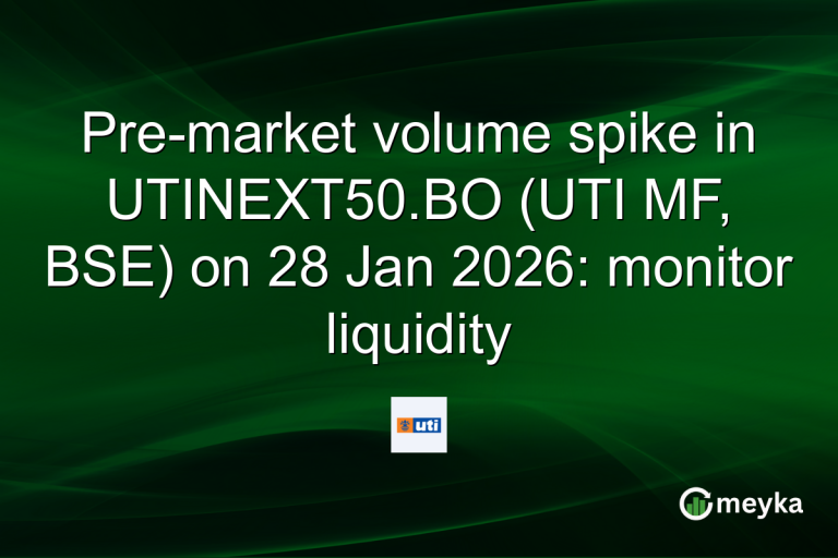 Pre-market volume spike in UTINEXT50.BO (UTI MF, BSE) on 28 Jan 2026: monitor liquidity