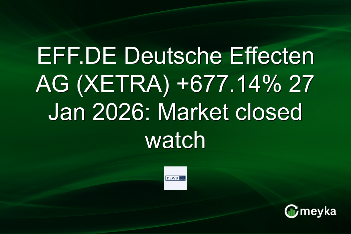 EFF.DE Deutsche Effecten AG (XETRA) +677.14% 27 Jan 2026: Market closed watch