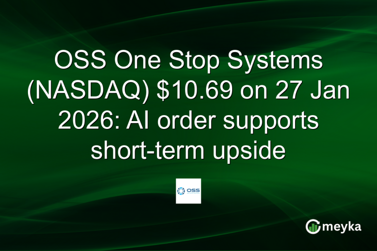 OSS One Stop Systems (NASDAQ) $10.69 on 27 Jan 2026: AI order supports short-term upside