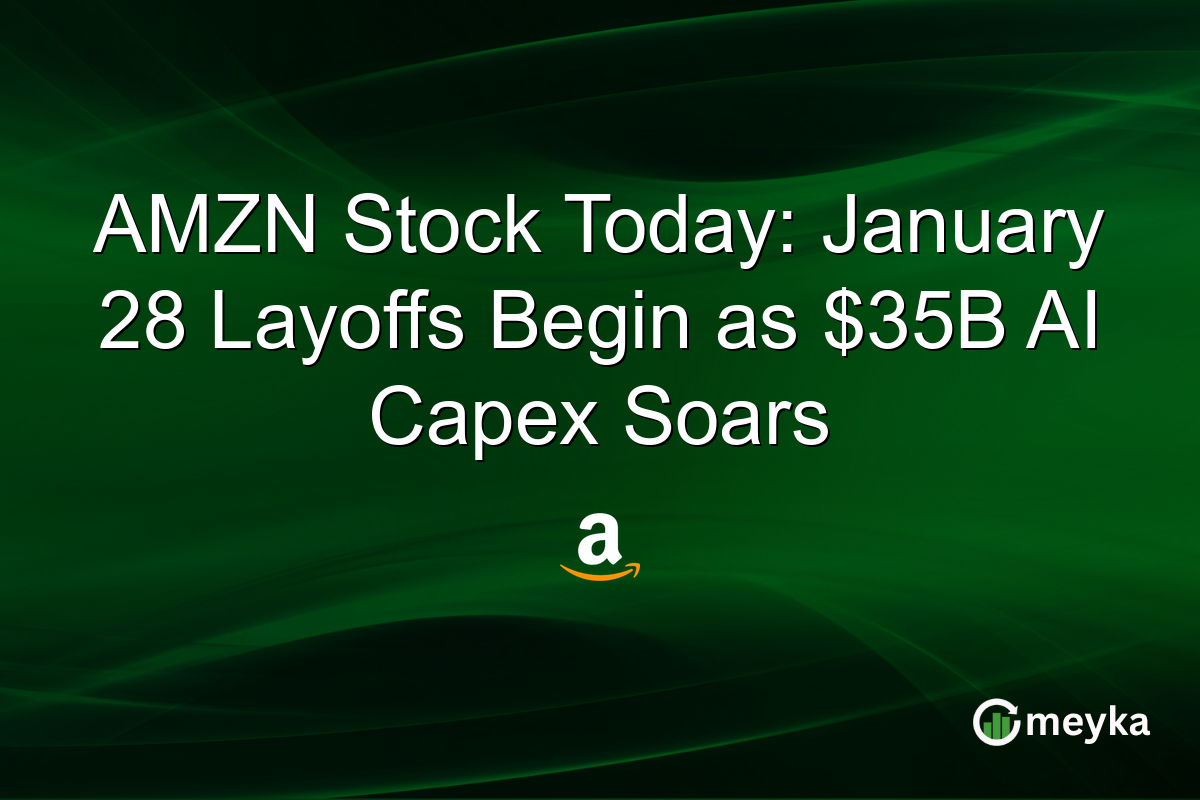 AMZN Stock Today: January 28 Layoffs Begin as $35B AI Capex Soars