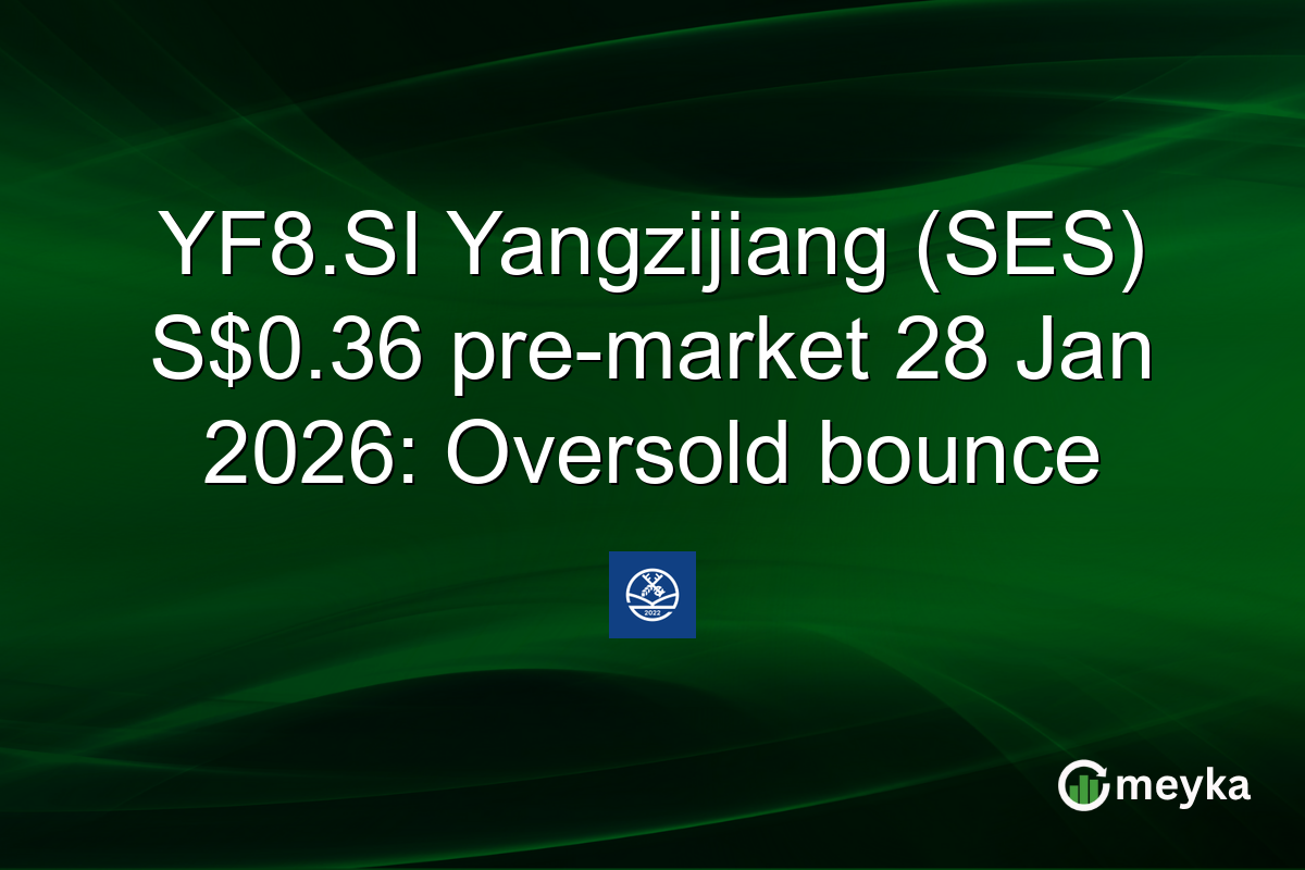 YF8.SI Yangzijiang (SES) S$0.36 pre-market 28 Jan 2026: Oversold bounce