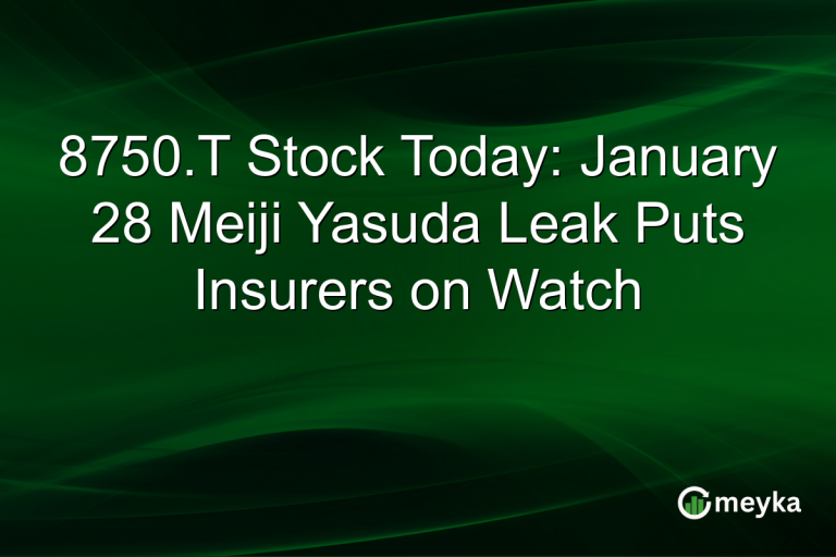 8750.T Stock Today: January 28 Meiji Yasuda Leak Puts Insurers on Watch