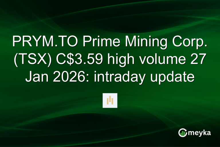PRYM.TO Prime Mining Corp. (TSX) C$3.59 high volume 27 Jan 2026: intraday update