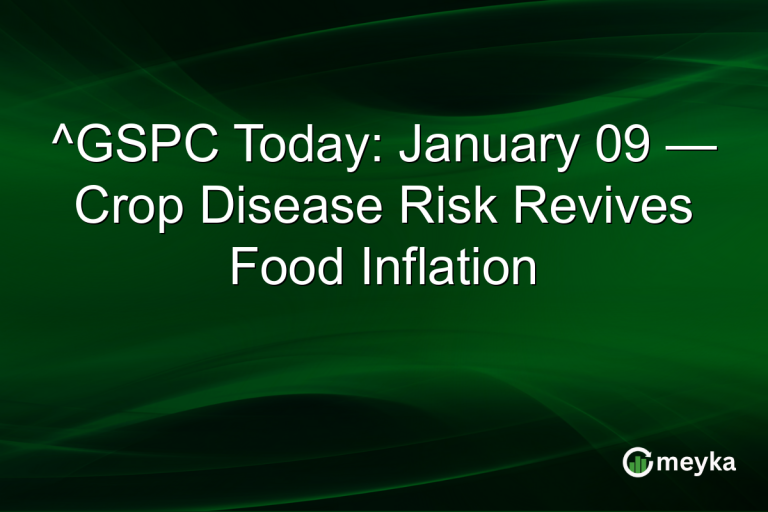 ^GSPC Today: January 09 — Crop Disease Risk Revives Food Inflation
