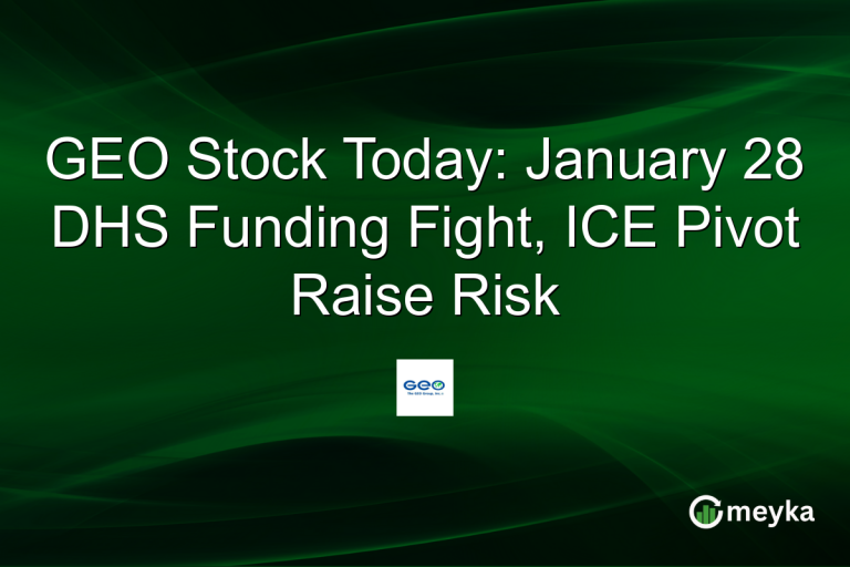 GEO Stock Today: January 28 DHS Funding Fight, ICE Pivot Raise Risk