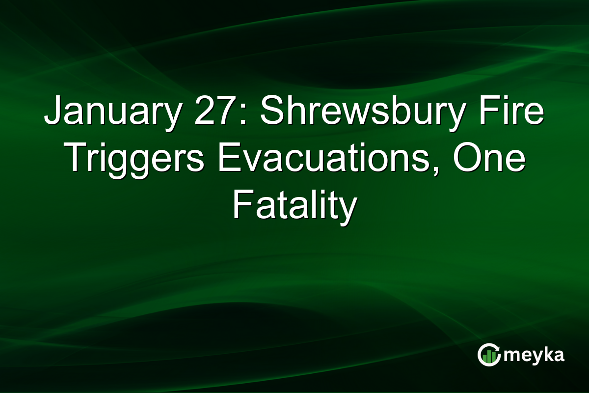January 27: Shrewsbury Fire Triggers Evacuations, One Fatality