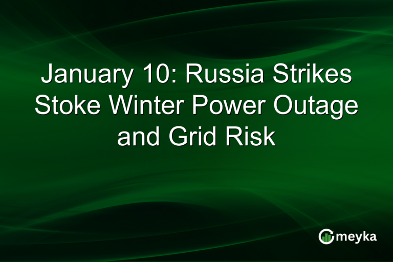 January 10: Russia Strikes Stoke Winter Power Outage and Grid Risk