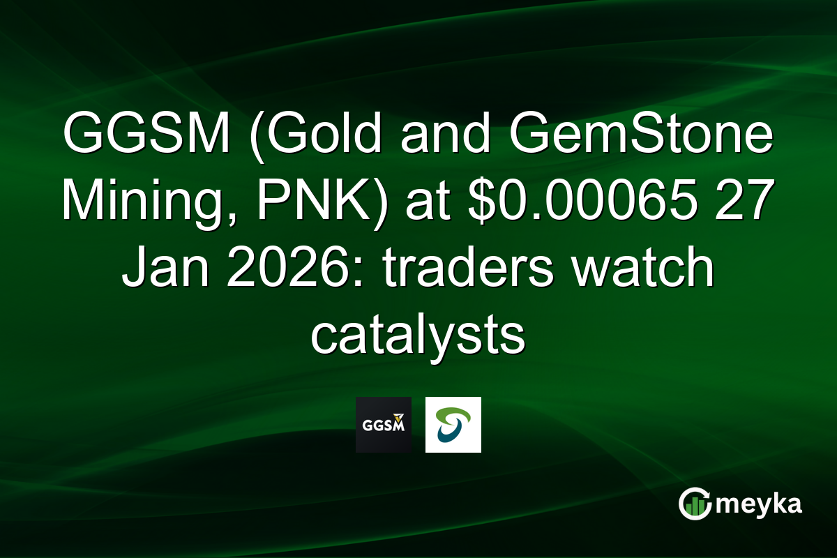 GGSM (Gold and GemStone Mining, PNK) at $0.00065 27 Jan 2026: traders watch catalysts