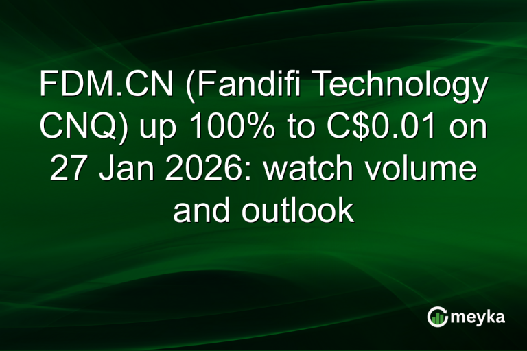 FDM.CN (Fandifi Technology CNQ) up 100% to C$0.01 on 27 Jan 2026: watch volume and outlook