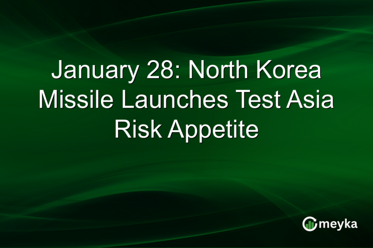 January 28: North Korea Missile Launches Test Asia Risk Appetite