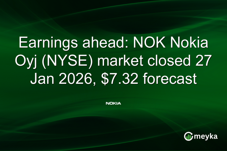 Earnings ahead: NOK Nokia Oyj (NYSE) market closed 27 Jan 2026, $7.32 forecast