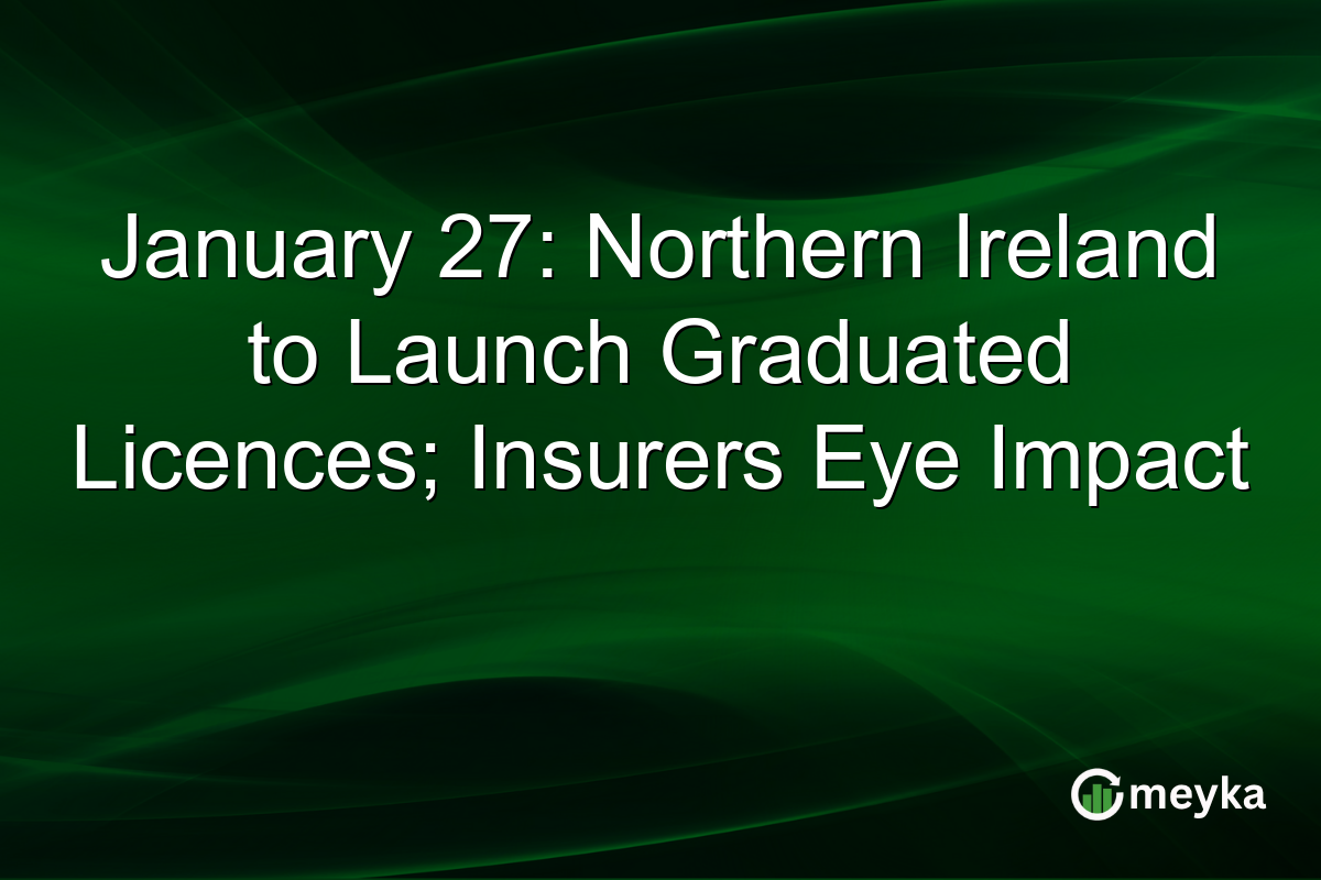 January 27: Northern Ireland to Launch Graduated Licences; Insurers Eye Impact