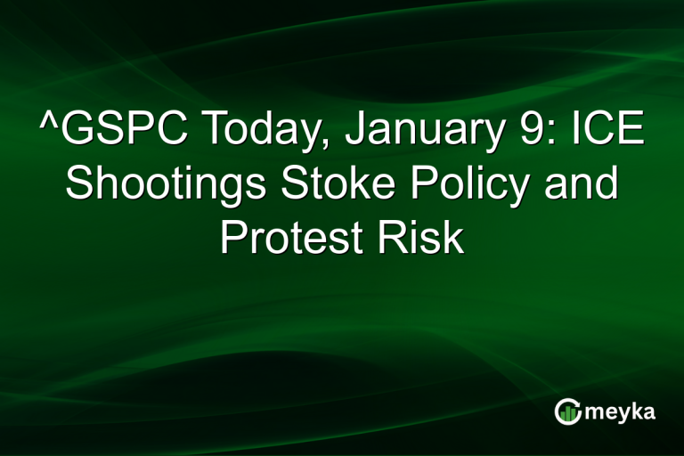 ^GSPC Today, January 9: ICE Shootings Stoke Policy and Protest Risk