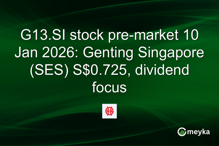G13.SI stock pre-market 10 Jan 2026: Genting Singapore (SES) S$0.725, dividend focus