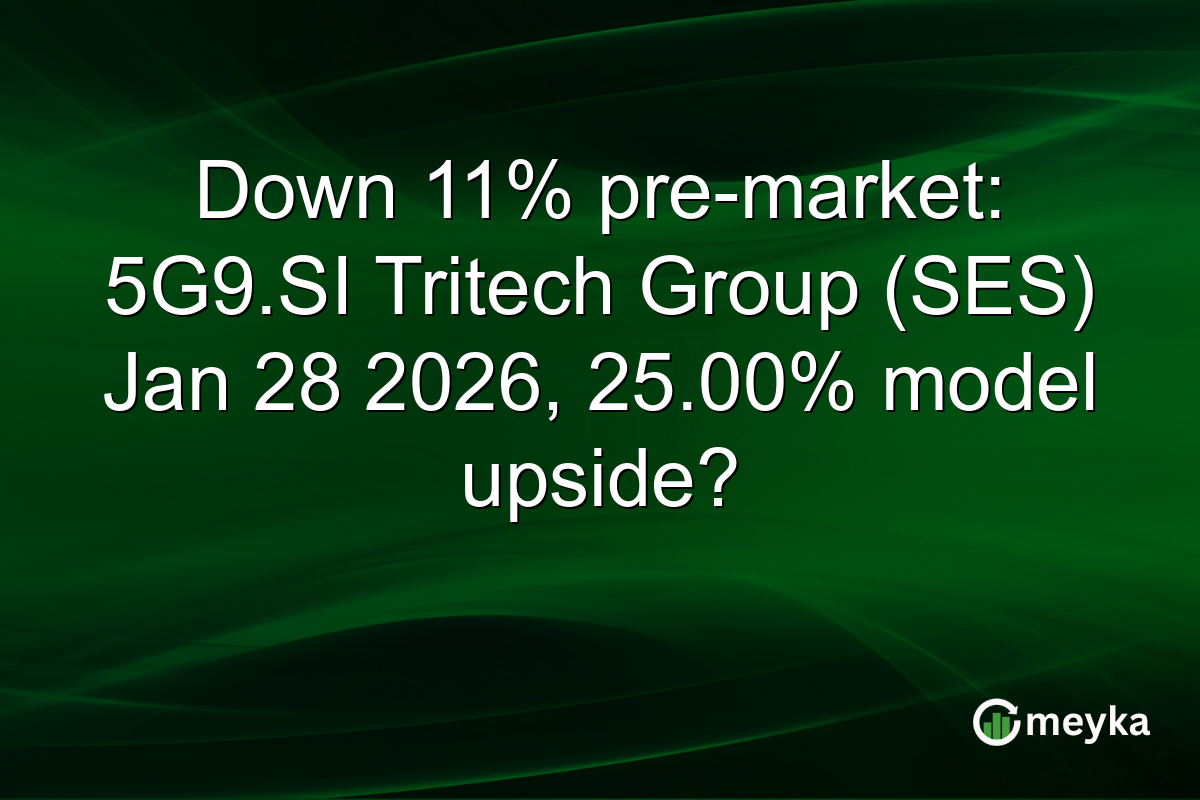 Down 11% pre-market: 5G9.SI Tritech Group (SES) Jan 28 2026, 25.00% model upside?
