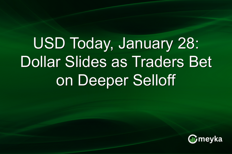 USD Today, January 28: Dollar Slides as Traders Bet on Deeper Selloff