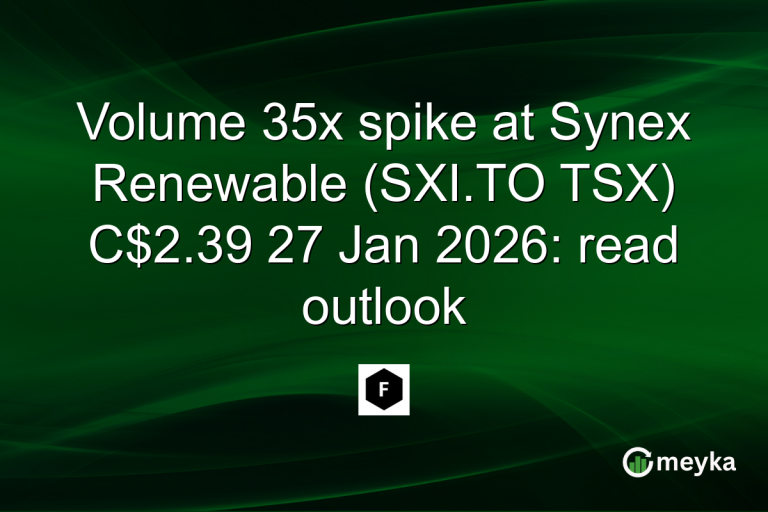 Volume 35x spike at Synex Renewable (SXI.TO TSX) C$2.39 27 Jan 2026: read outlook