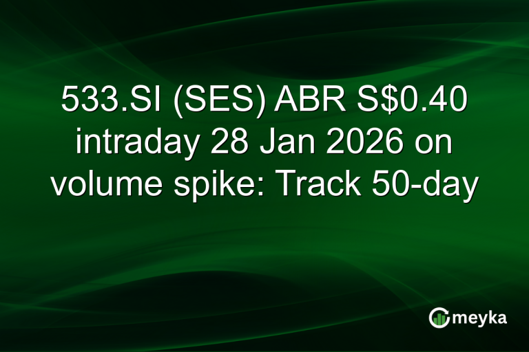533.SI (SES) ABR S$0.40 intraday 28 Jan 2026 on volume spike: Track 50-day