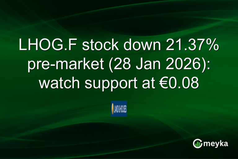 LHOG.F stock down 21.37% pre-market (28 Jan 2026): watch support at €0.08