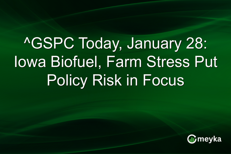 ^GSPC Today, January 28: Iowa Biofuel, Farm Stress Put Policy Risk in Focus
