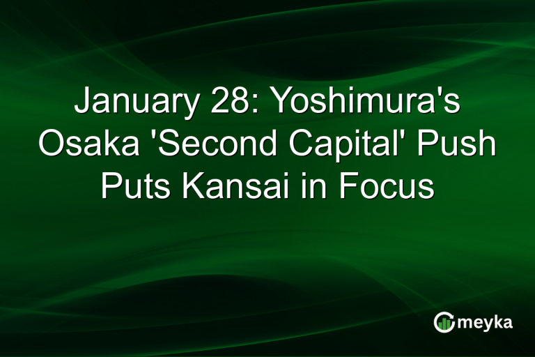 January 28: Yoshimura's Osaka 'Second Capital' Push Puts Kansai in Focus