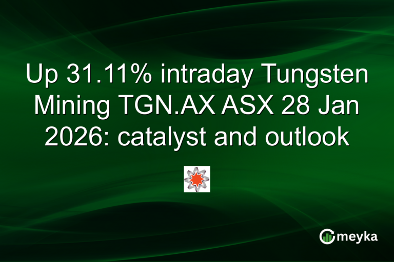 Up 31.11% intraday Tungsten Mining TGN.AX ASX 28 Jan 2026: catalyst and outlook
