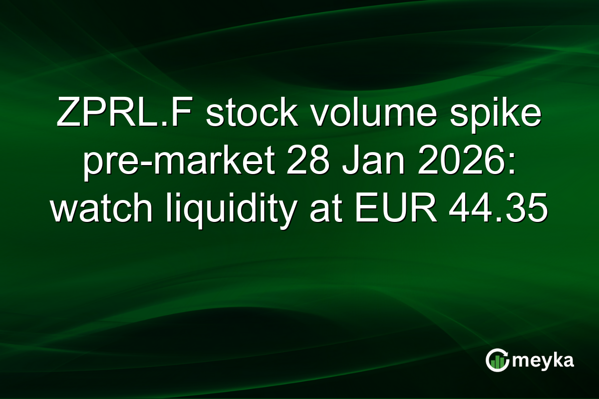 ZPRL.F stock volume spike pre-market 28 Jan 2026: watch liquidity at EUR 44.35