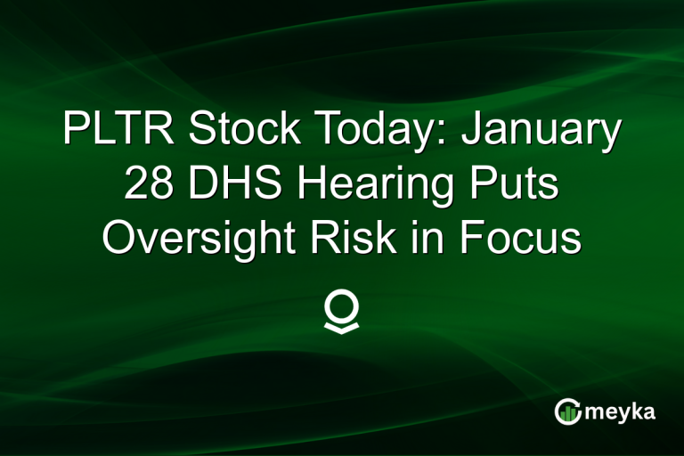 PLTR Stock Today: January 28 DHS Hearing Puts Oversight Risk in Focus