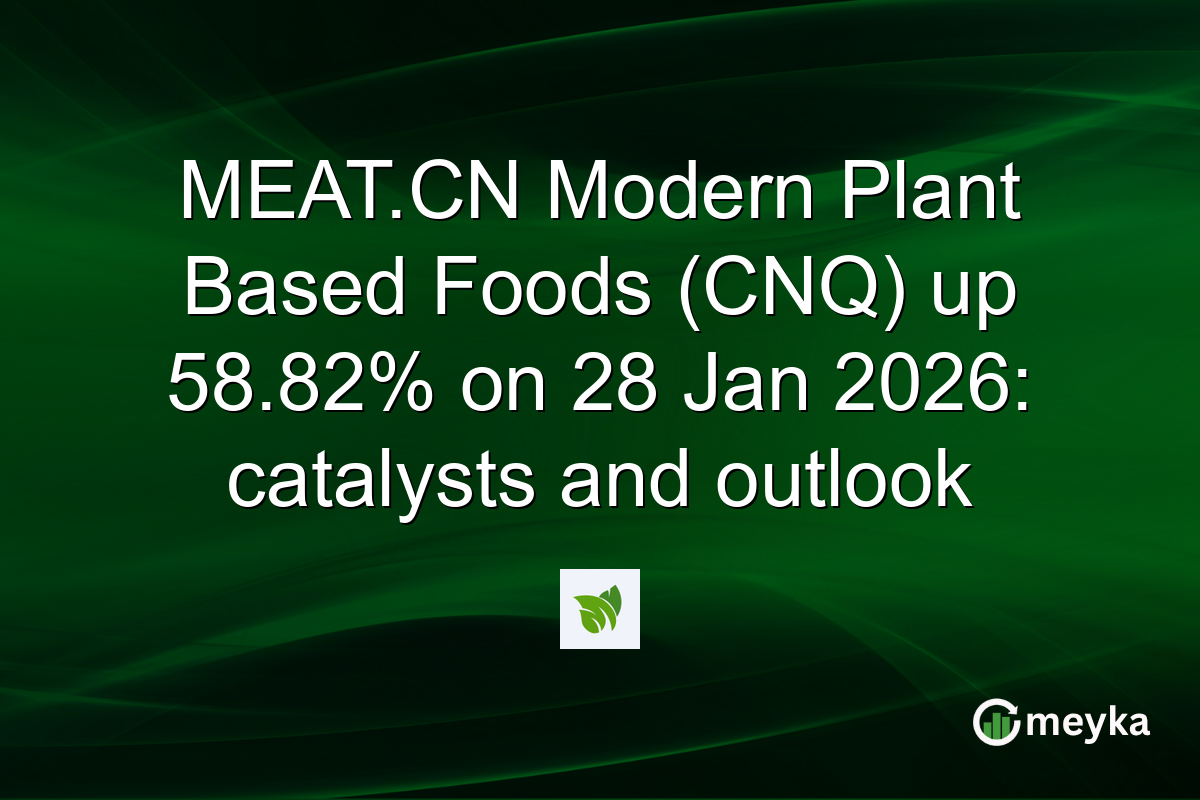 MEAT.CN Modern Plant Based Foods (CNQ) up 58.82% on 28 Jan 2026: catalysts and outlook