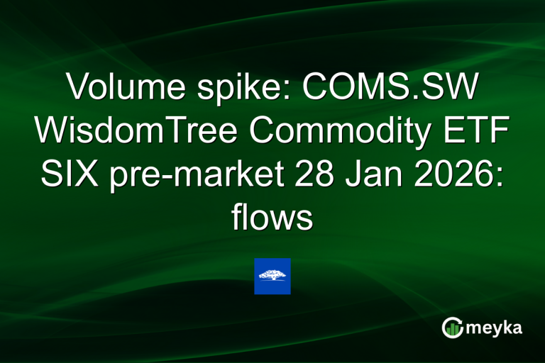 Volume spike: COMS.SW WisdomTree Commodity ETF SIX pre-market 28 Jan 2026: flows