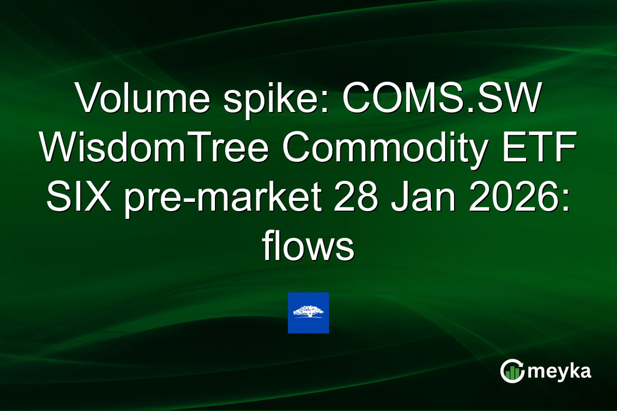 Volume spike: COMS.SW WisdomTree Commodity ETF SIX pre-market 28 Jan 2026: flows
