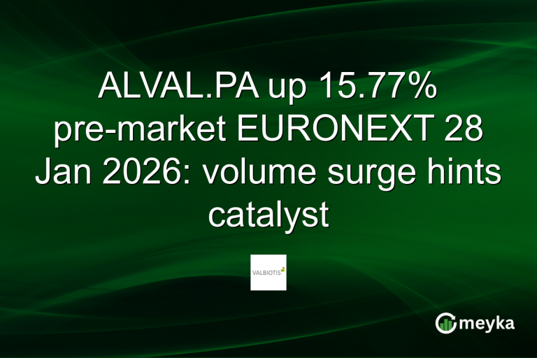ALVAL.PA up 15.77% pre-market EURONEXT 28 Jan 2026: volume surge hints catalyst