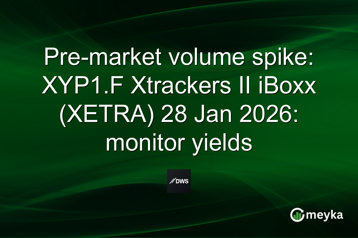 Pre-market volume spike: XYP1.F Xtrackers II iBoxx (XETRA) 28 Jan 2026: monitor yields