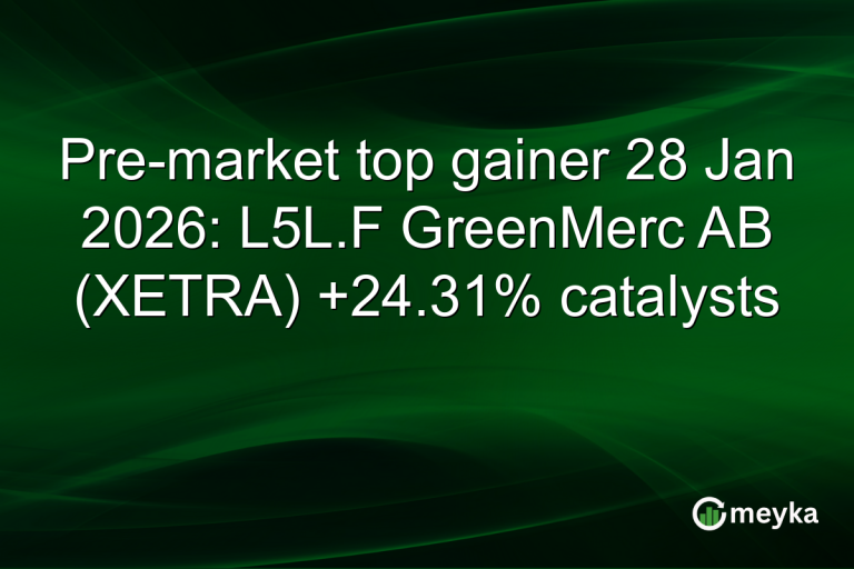 Pre-market top gainer 28 Jan 2026: L5L.F GreenMerc AB (XETRA) +24.31% catalysts