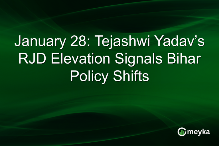 January 28: Tejashwi Yadav’s RJD Elevation Signals Bihar Policy Shifts