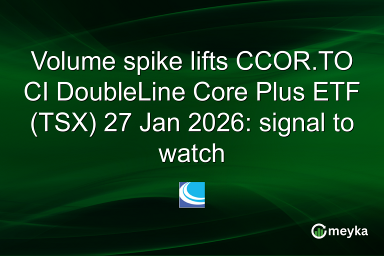 Volume spike lifts CCOR.TO CI DoubleLine Core Plus ETF (TSX) 27 Jan 2026: signal to watch