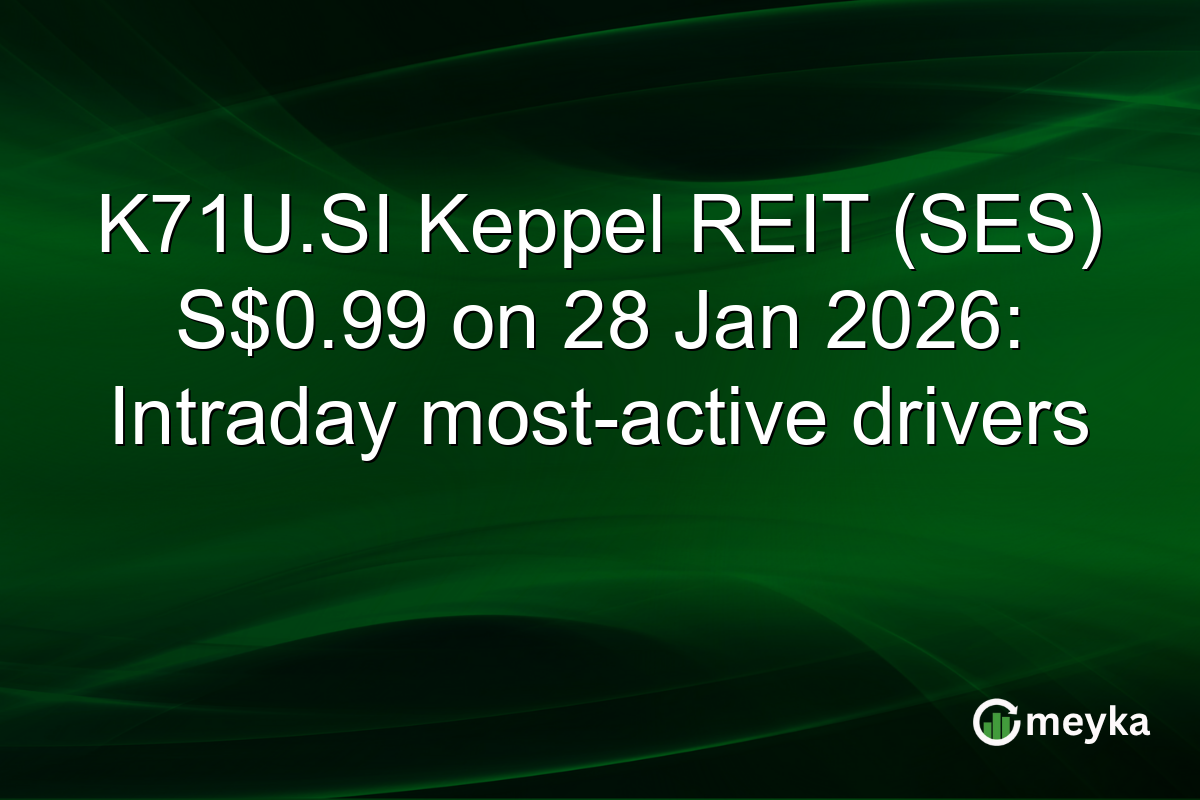 K71U.SI Keppel REIT (SES) S$0.99 on 28 Jan 2026: Intraday most-active drivers
