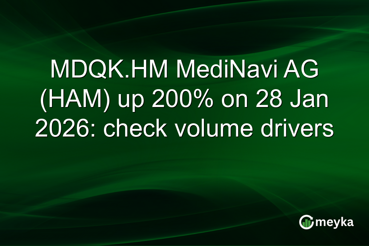 MDQK.HM MediNavi AG (HAM) up 200% on 28 Jan 2026: check volume drivers