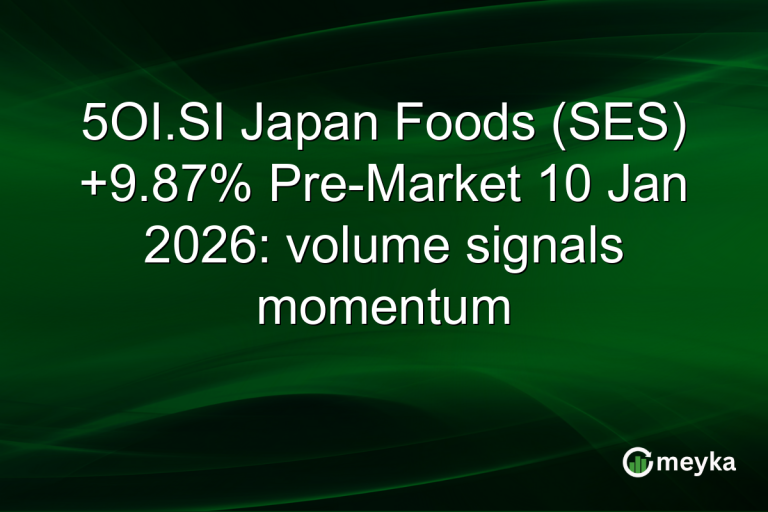 5OI.SI Japan Foods (SES) +9.87% Pre-Market 10 Jan 2026: volume signals momentum