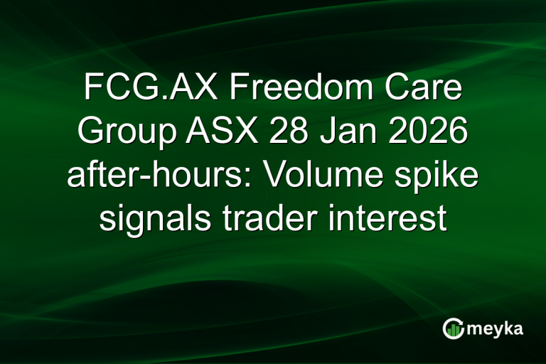 FCG.AX Freedom Care Group ASX 28 Jan 2026 after-hours: Volume spike signals trader interest