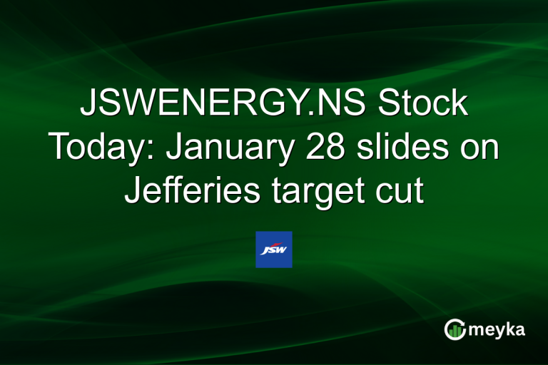 JSWENERGY.NS Stock Today: January 28 slides on Jefferies target cut