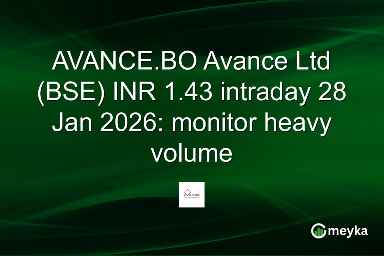 AVANCE.BO Avance Ltd (BSE) INR 1.43 intraday 28 Jan 2026: monitor heavy volume