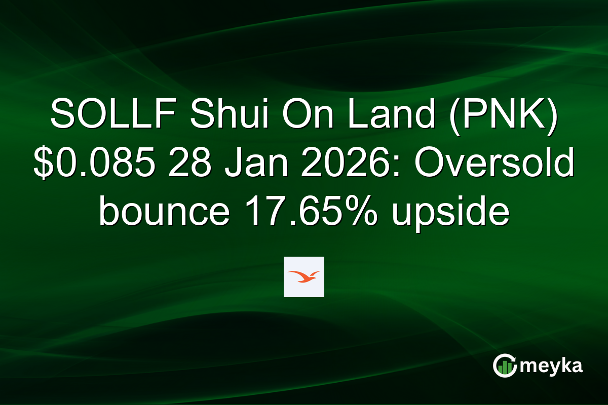 SOLLF Shui On Land (PNK) $0.085 28 Jan 2026: Oversold bounce 17.65% upside