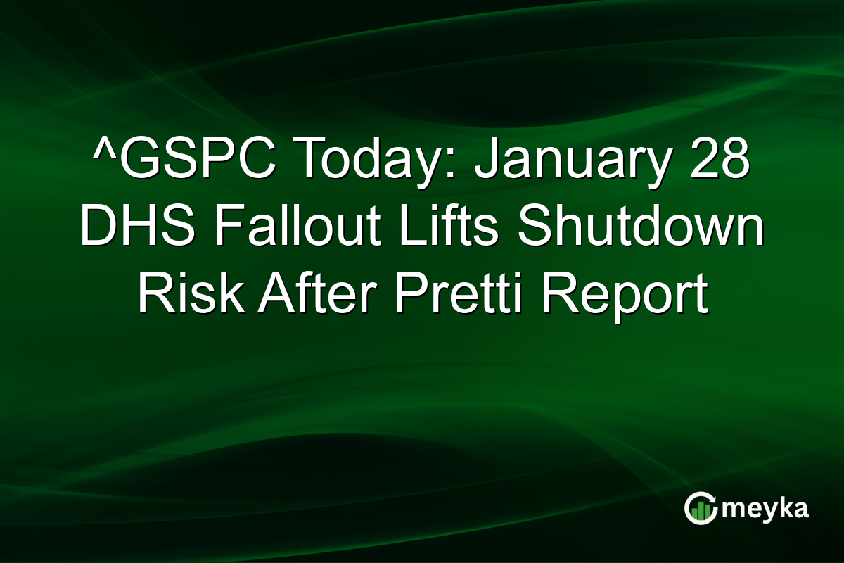 ^GSPC Today: January 28 DHS Fallout Lifts Shutdown Risk After Pretti Report