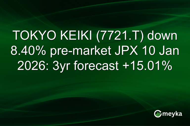 TOKYO KEIKI (7721.T) down 8.40% pre-market JPX 10 Jan 2026: 3yr forecast +15.01%