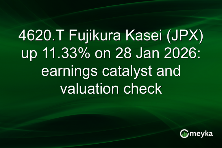 4620.T Fujikura Kasei (JPX) up 11.33% on 28 Jan 2026: earnings catalyst and valuation check